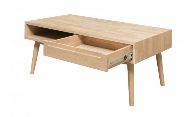 Стол журнальный СКАНДИ 8 из массива дуба